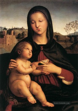 Madonna und Kind 1503 Renaissance Meister Raphael Ölgemälde
